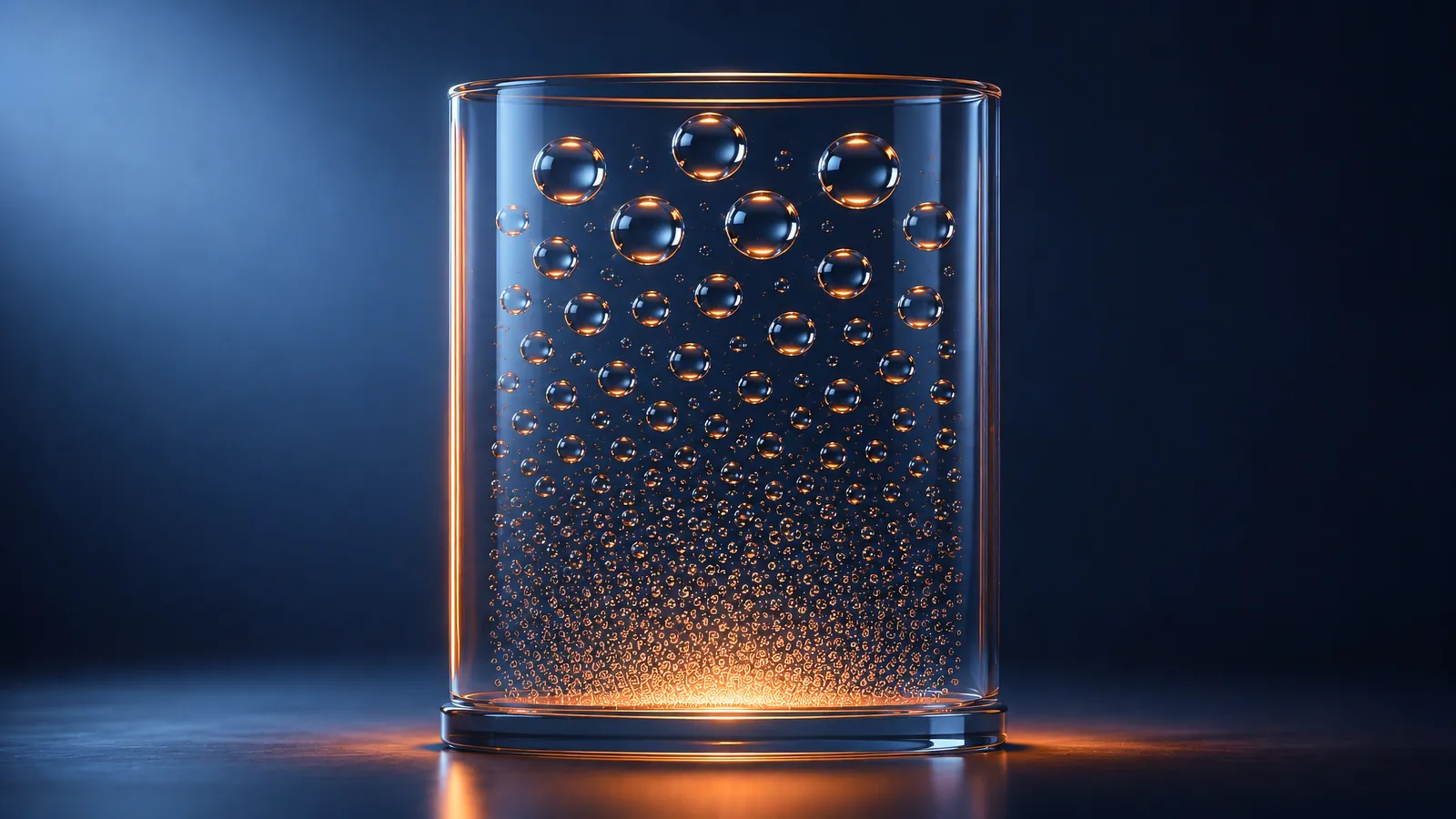 Abstract glass objects arranged in a sorted sequence, evoking Swift's sorting algorithms